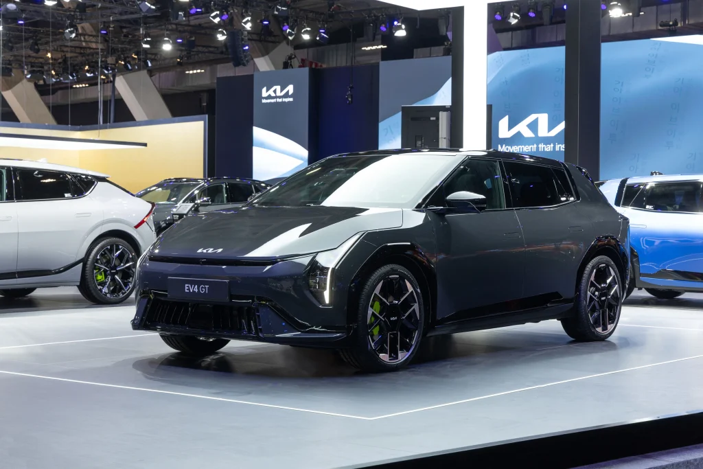 Kia just unveiled three new electric GT models at once at the Brussels Motor Show, bringing sporty performance to its EV3, EV4, and EV5 lineup