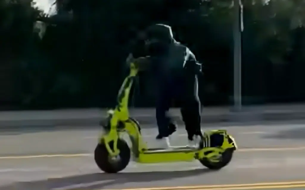 The $10,000 Weped Sonic X electric scooter has a top speed of 80mph