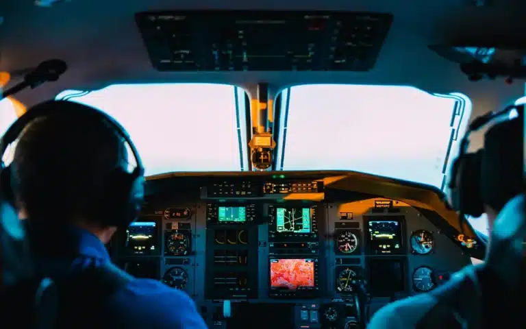 aircraft cockpit vintage modern