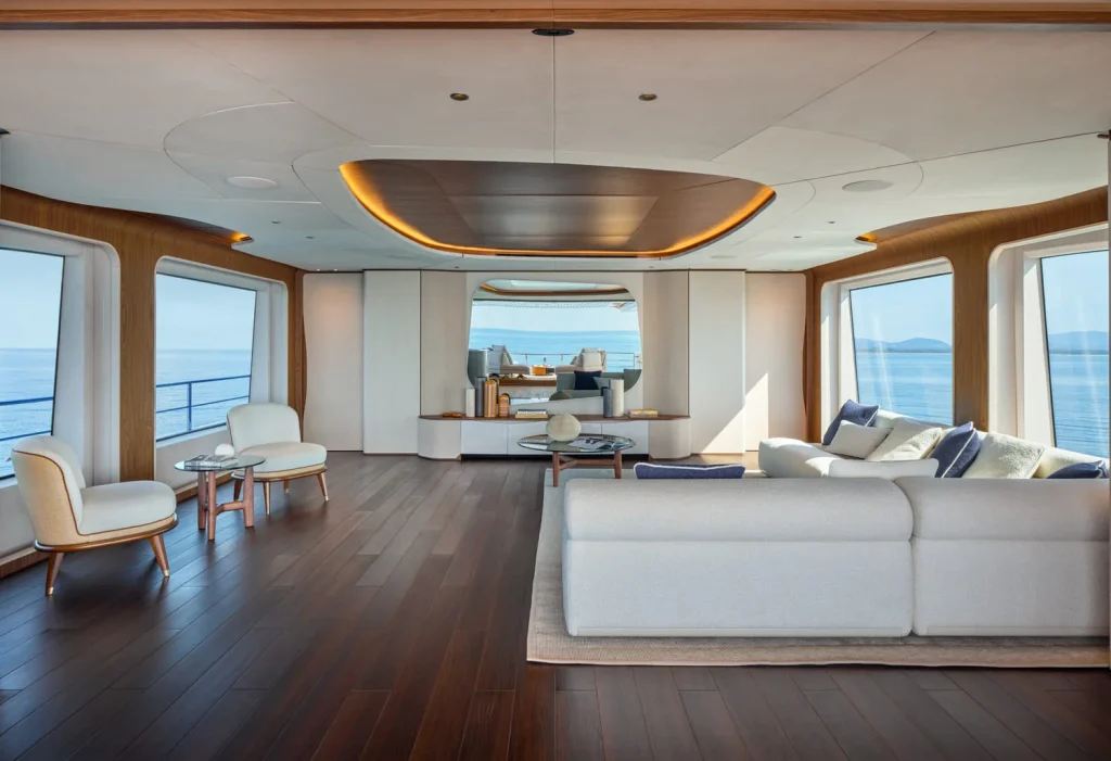 The 121-foot Maiora 36 Exuma is a floating mansion built for life at sea, blending Italian design, open decks, and effortless indoor-outdoor luxury