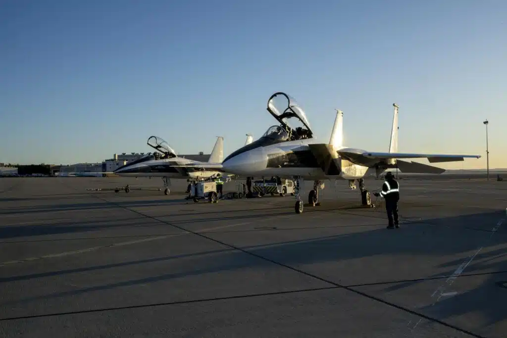 Two NASA F-15 jets chased one another over the Mojave Desert and what they did was unprecedented