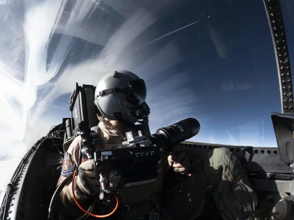 Two NASA F-15 jets chased one another over the Mojave Desert and what they did was unprecedented