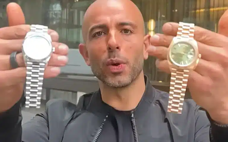 YouTuber Sabri Suby takes a fake Rolex into an official boutique to see if staff will spot it, and the salesman’s reaction says everything