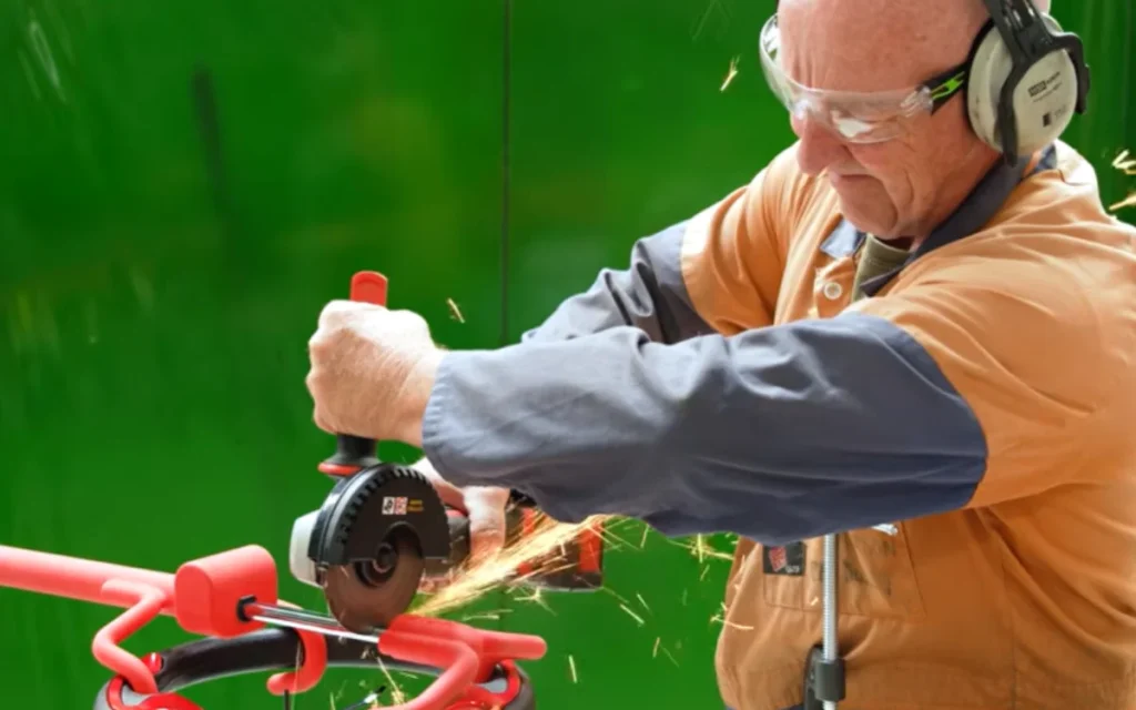 Man uses an angle grinder on Toyota's $200 steering wheel lock and a $30 steering wheel lock and there's a shock result