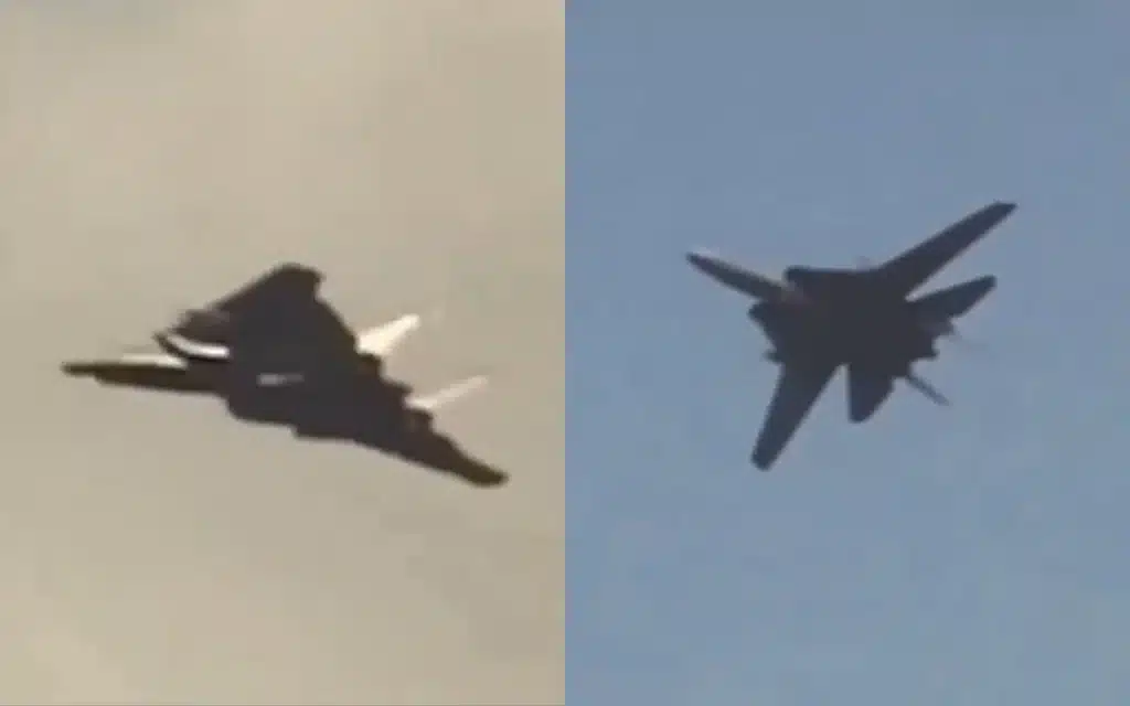 F-14 performing a wing sweep is the coolest maneuver that will take your breath away