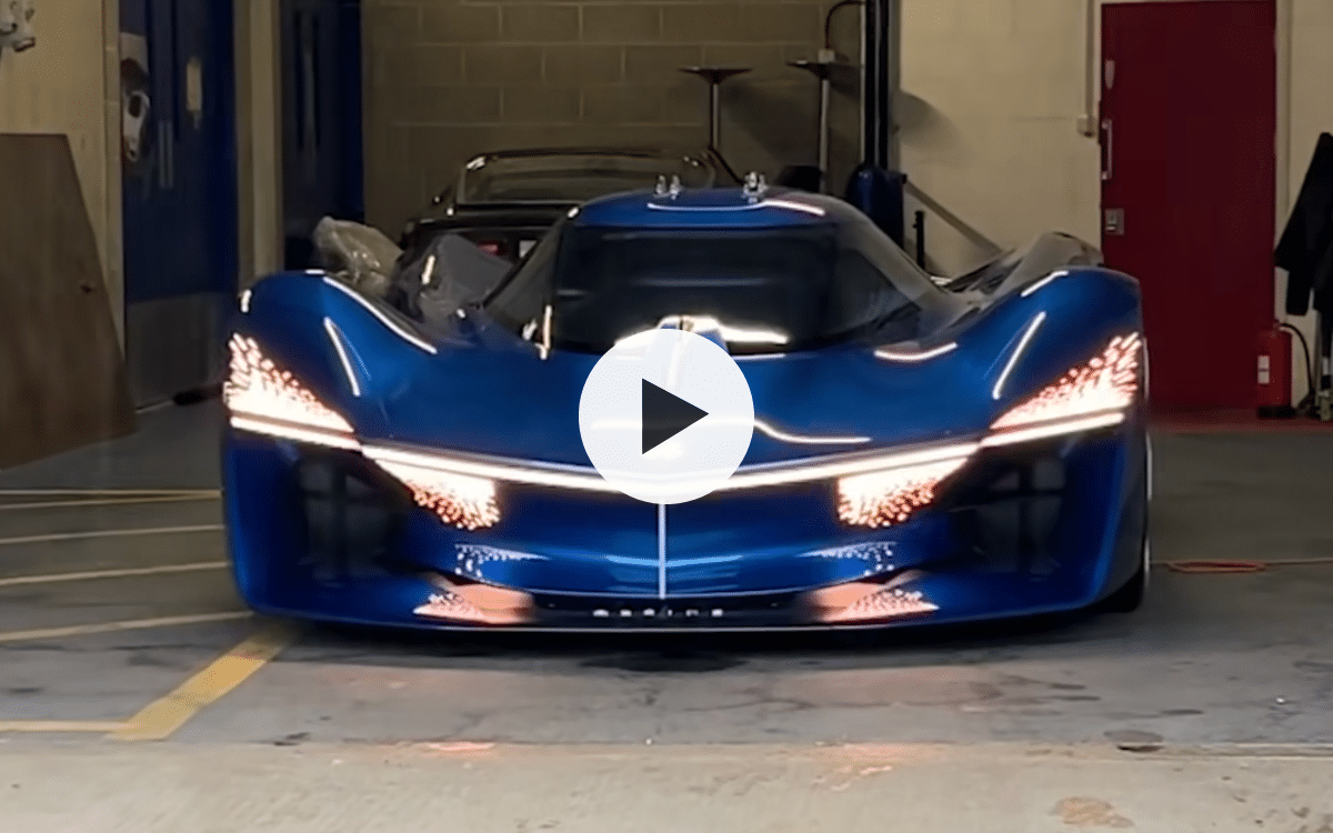 Hydrogen-powered hypercar has a translucent wing