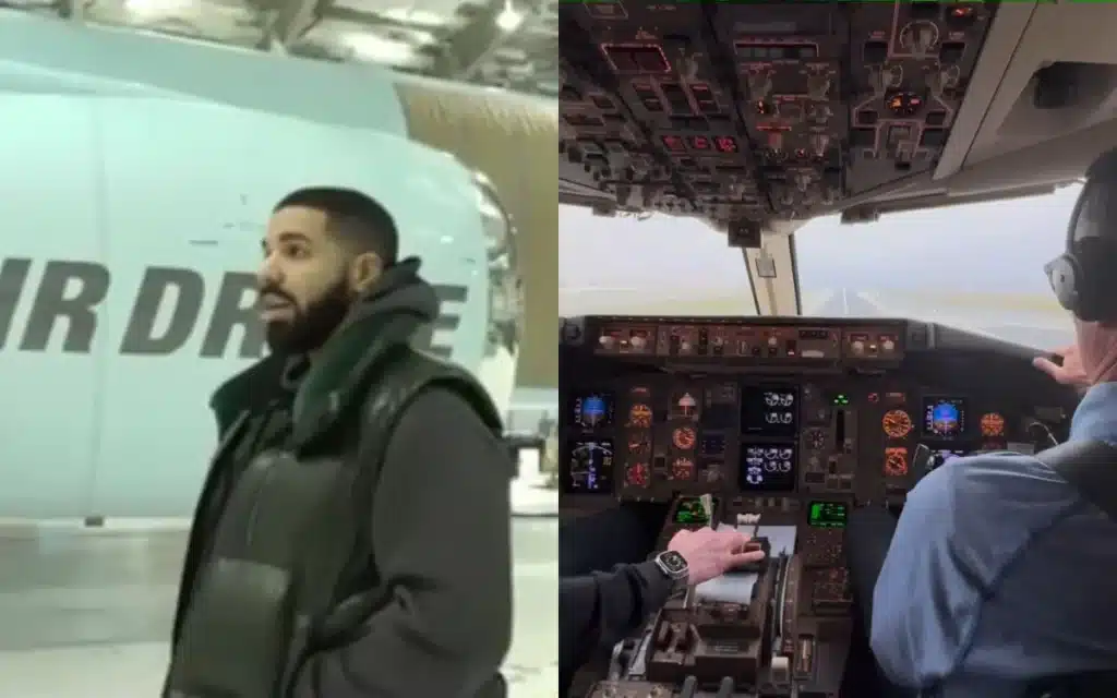 Drake shares 'heart-stopping' moment pilots landed his private jet in low visibility