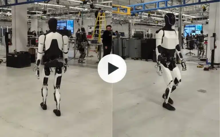Elon Musk shares progress video of Optimus humanoid tesla robot