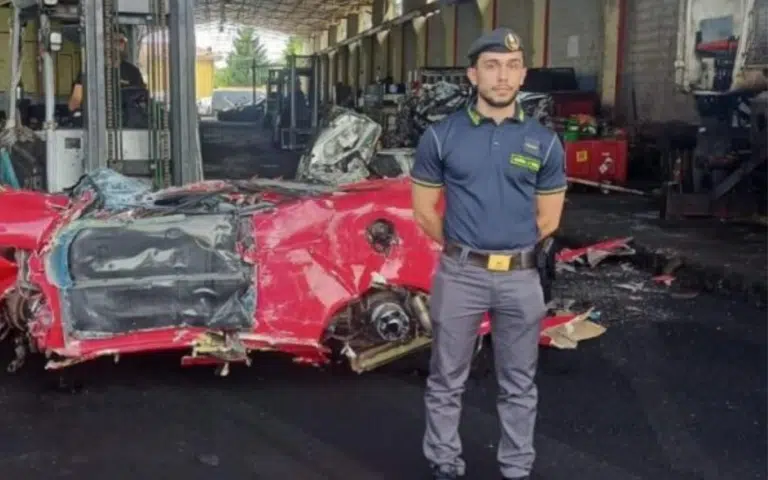 A Ferrari F430 was seized and demolished in Italy after it turned out to be a complete fake built around a Toyota MR2