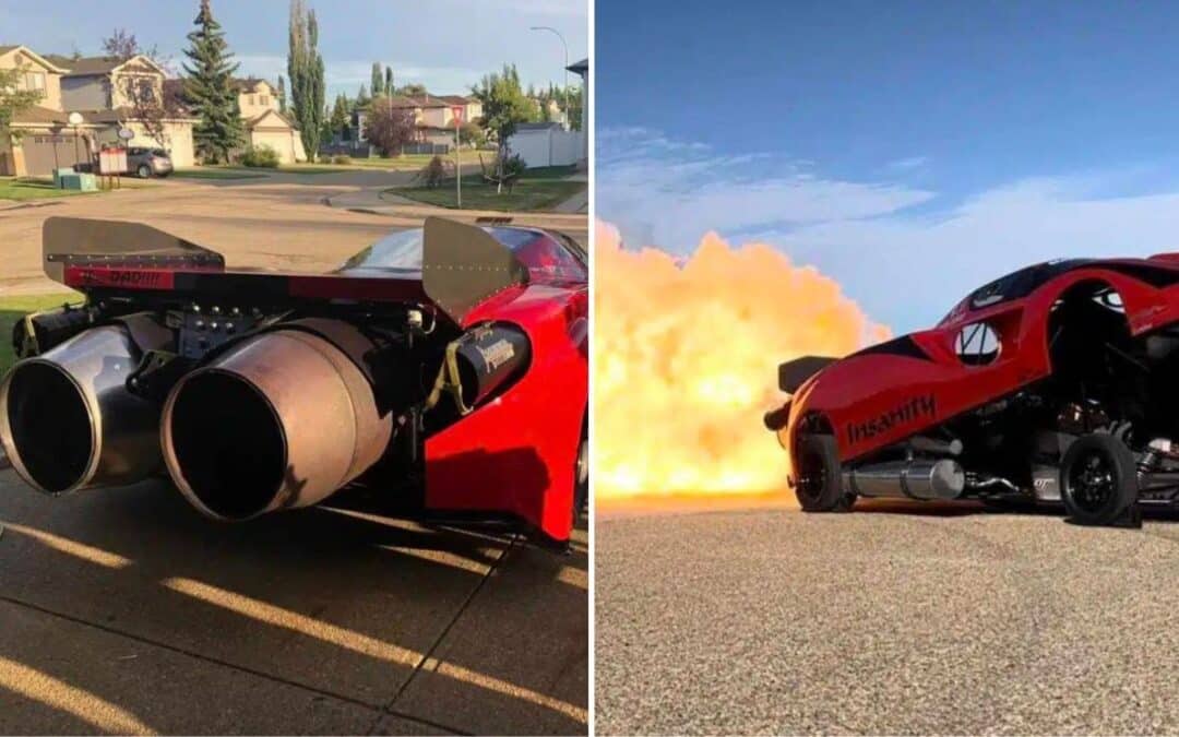 Jet Powered Ferrari Enzo dragster took 17 years to build and is an absolute beast