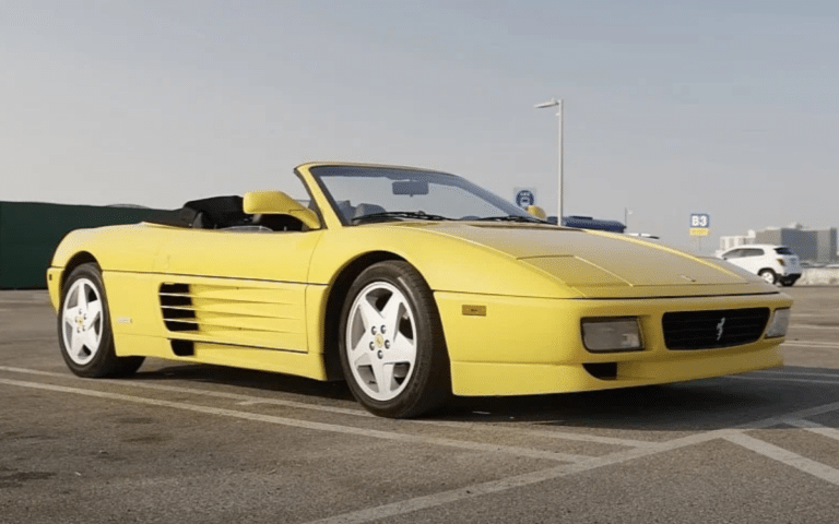 Customer who flew to LA to rent the oldest Ferrari 348 Spider on the market at $2K a day gets a shock when seeing the car