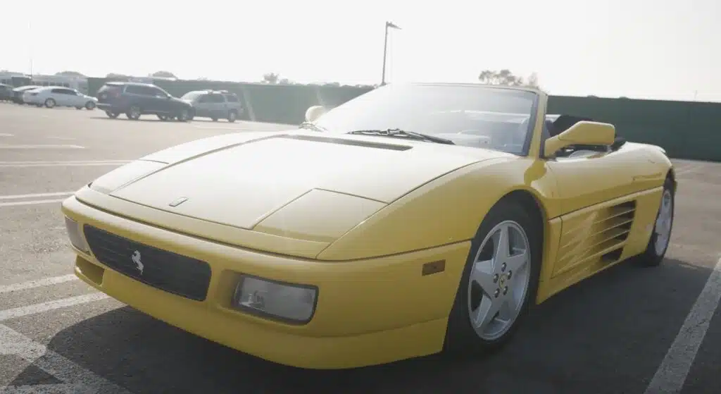 Customer who flew to LA to rent the oldest Ferrari 348 Spider on the market at $2K a day gets a shock when seeing the car