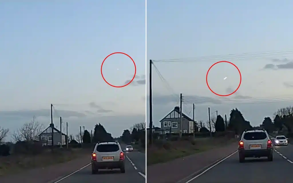 Witnesses film 'fireball' hurtling across the sky as they're left wanting answers