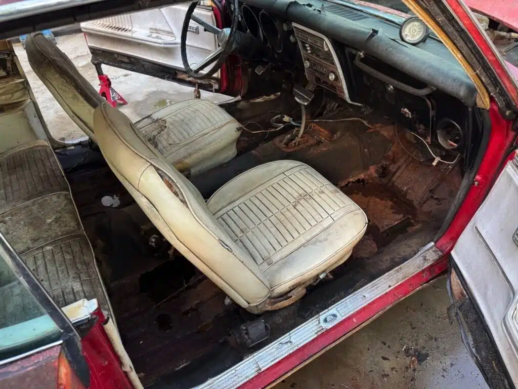 Owner bought Pontiac Firebird in the '70s then gave up on restoring it in no time, now parked in South Carolina