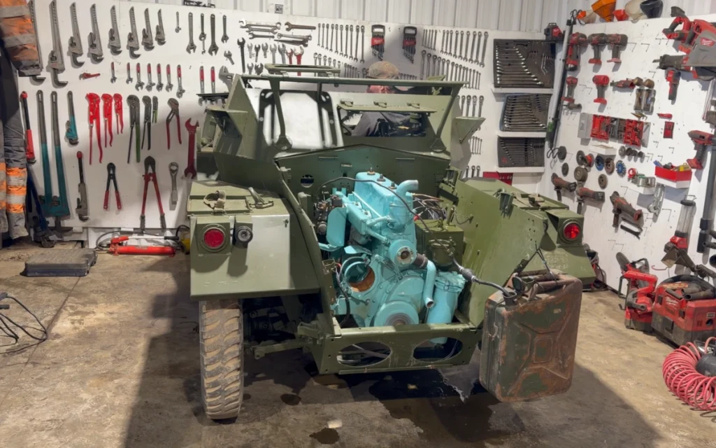 A WWII vehicle, the Daimler scout car better known as the Dingo, had sat silent for years before a team of determined volunteers decided it was time to wake it up.