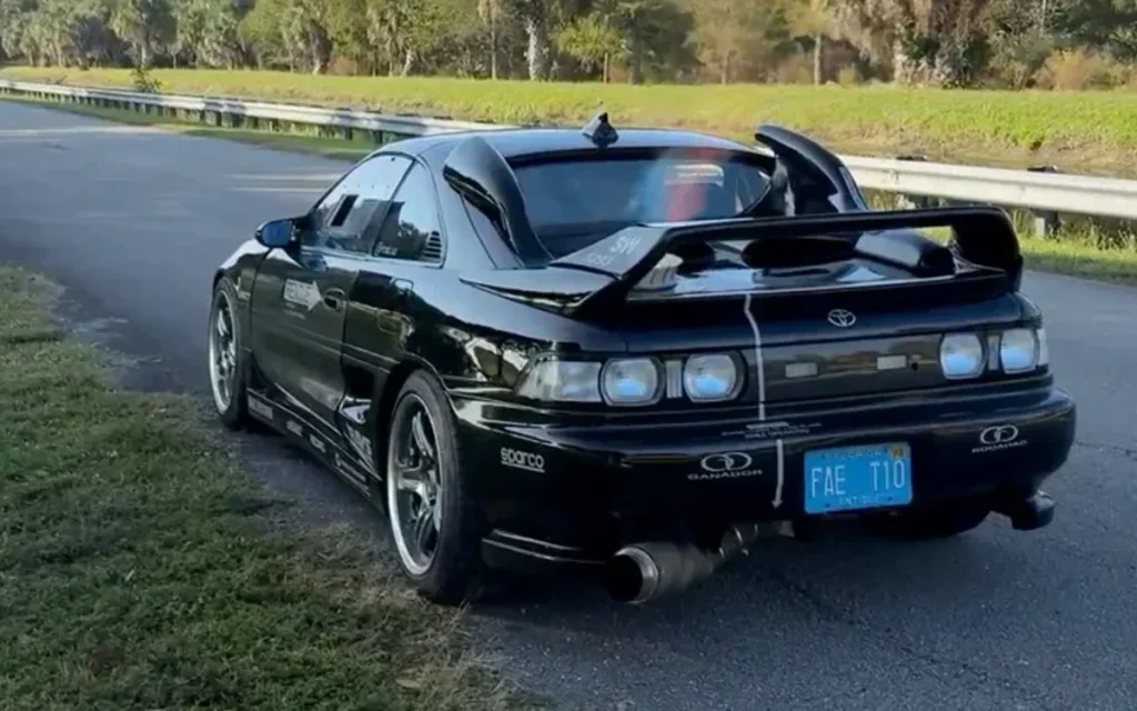 This flame-throwing Toyota MR2 is inspired by a Fast and Furious Pontiac Firebird and uses a Chinook helicopter turbine as a supercharger