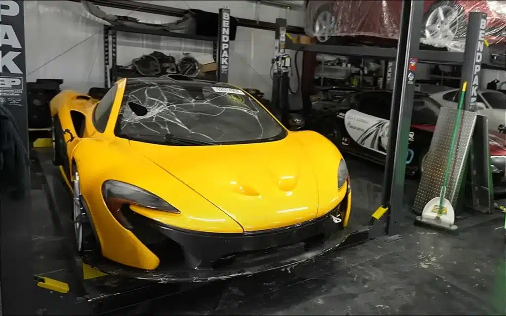 flooded McLaren P1 YouTuber