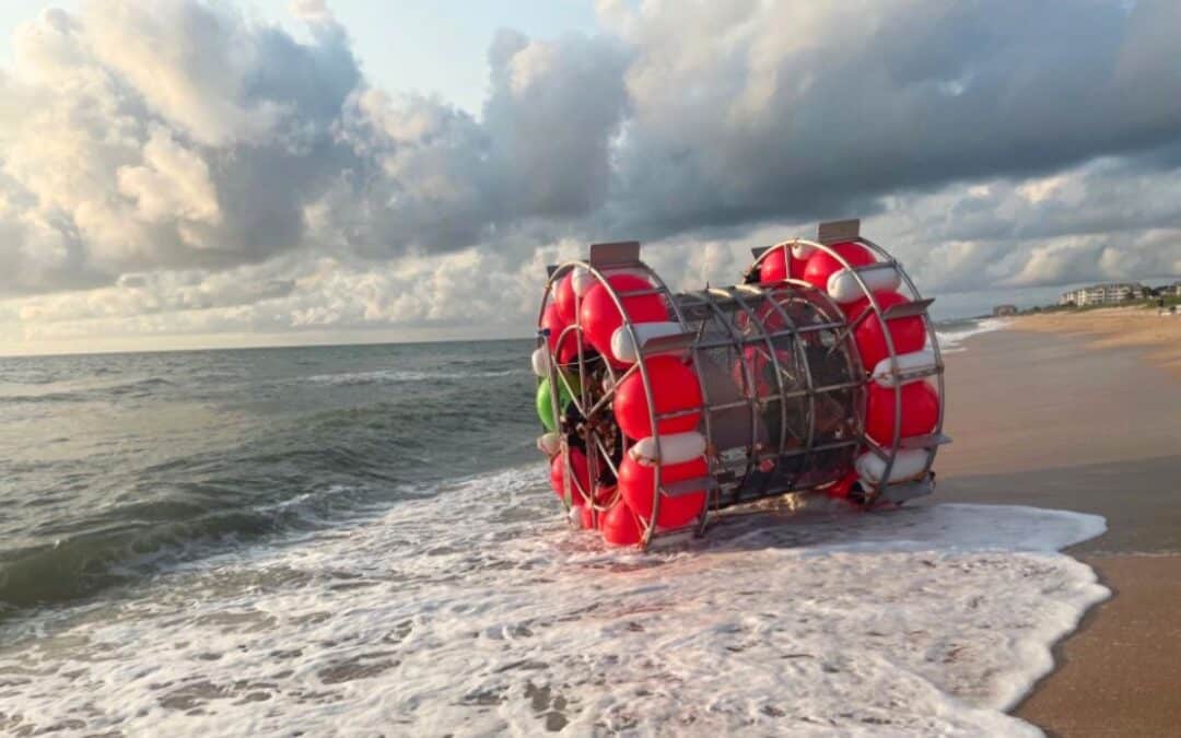 Florida man tries to cross the Atlantic Ocean on a homemade hamster wheel