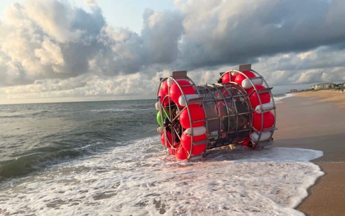 Florida man tries to cross Atlantic Ocean on homemade hamster wheel