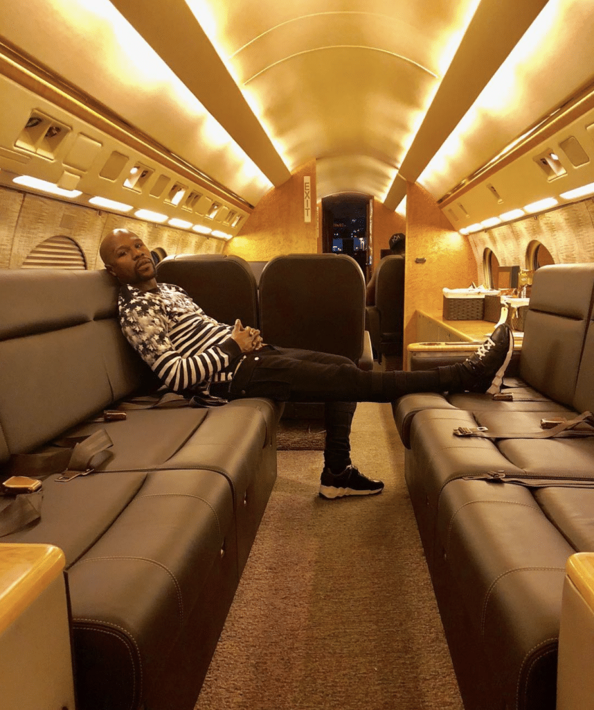 Floyd Mayweather owns a  million Gulfstream G650 private jet