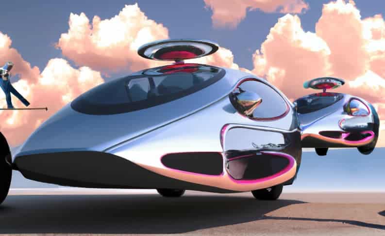 flying car digitally created