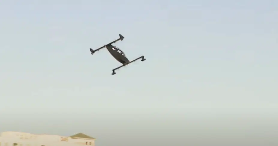 'Flying car' soars over Tampa Bay without a sound... the future is here