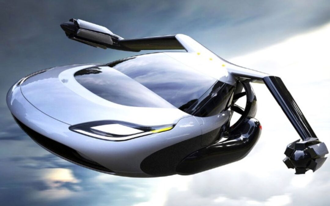 This is the Terrafugia flying car that can take off and land vertically