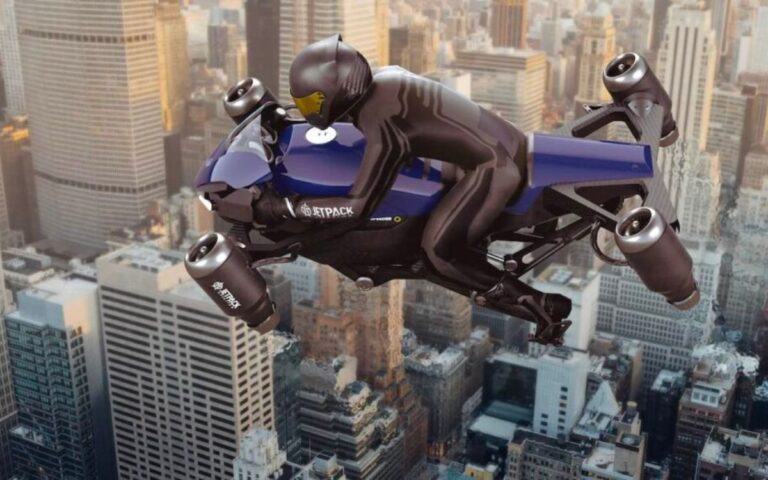 The world's first flying motorcycle will take flight as early as next year