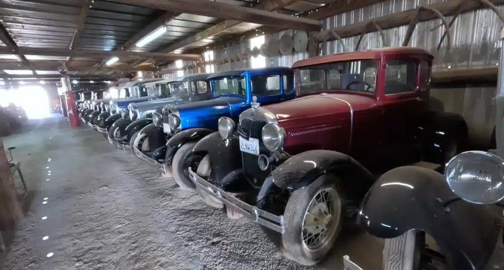 vintage cars in California