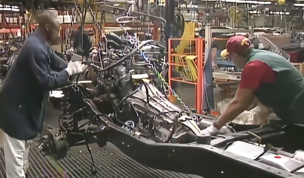 Footage from Ford factory shows how much car production has changed