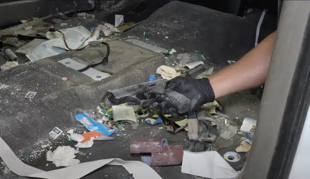 Detailer finds gun in Ford F-150