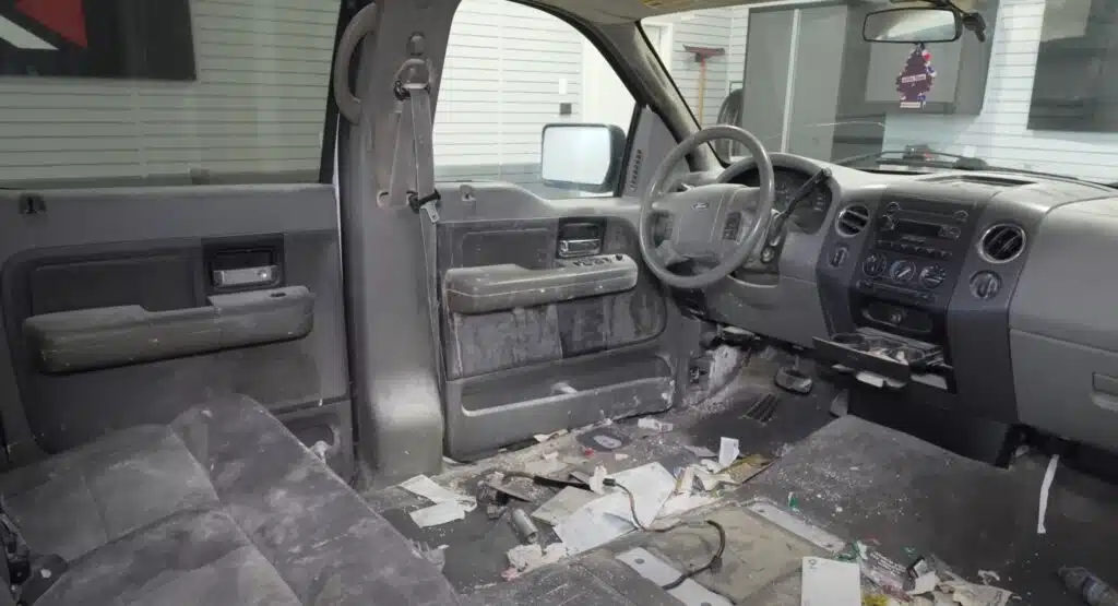 Detailer finds gun in Ford F-150