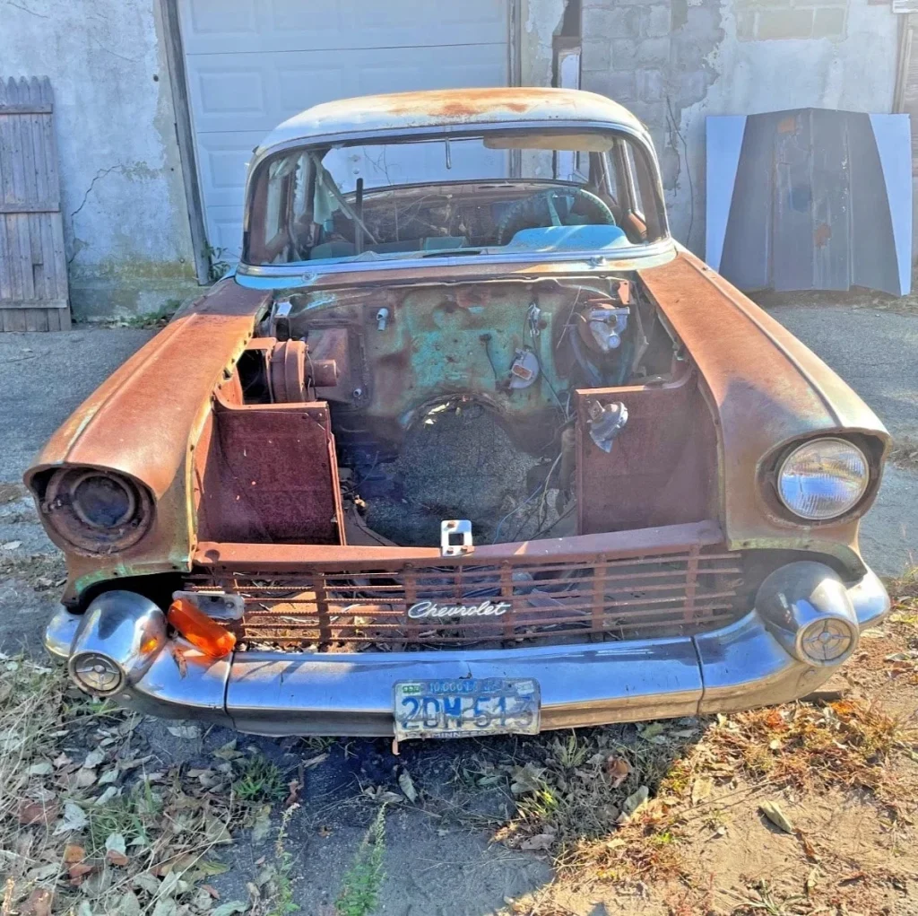 Legendary 1957 Chevy Bel Air that launched Chevrolet's success now begging for restoration following discovery in New Jersey barn