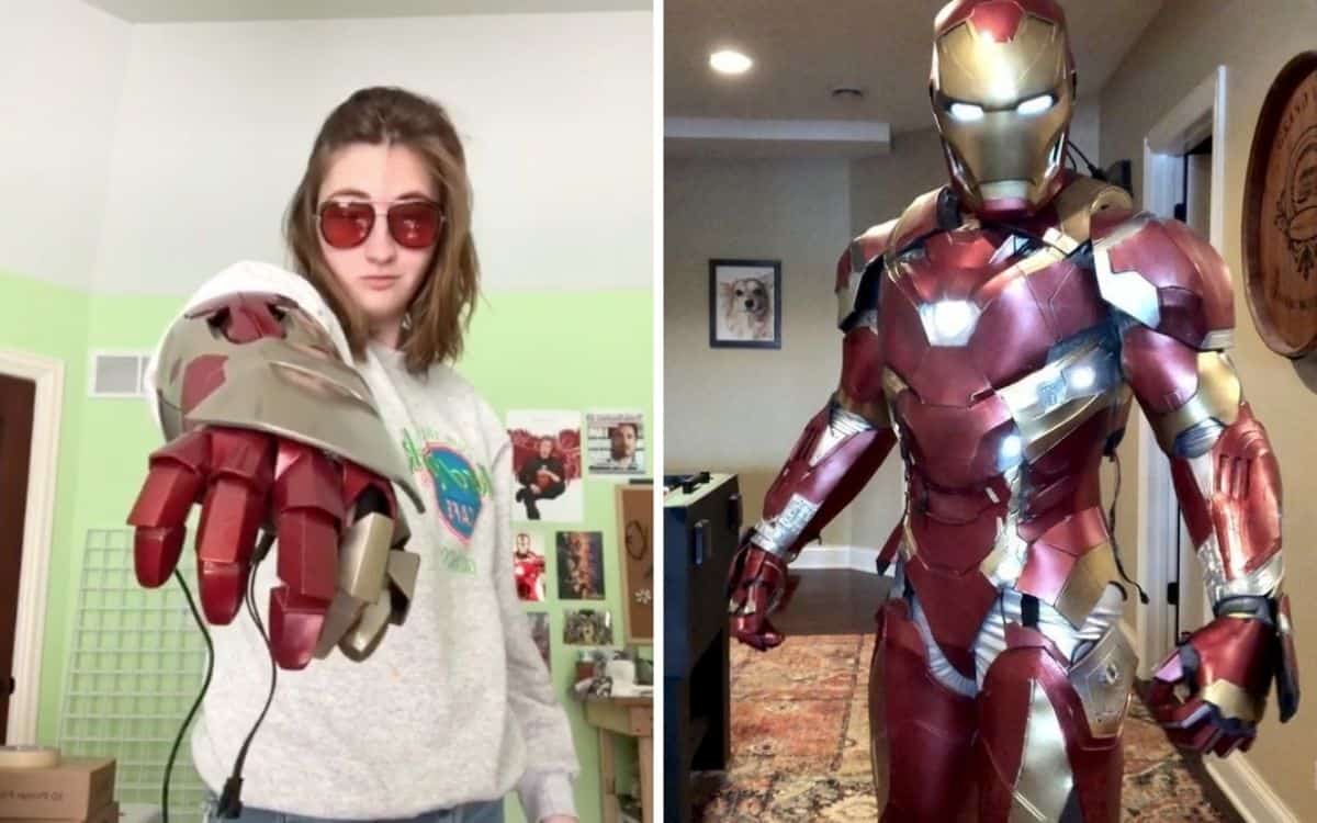 A TikTok star created her own Ironman suit.