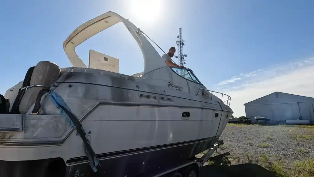 man tried starting free yacht that he got from Facebook Marketplace