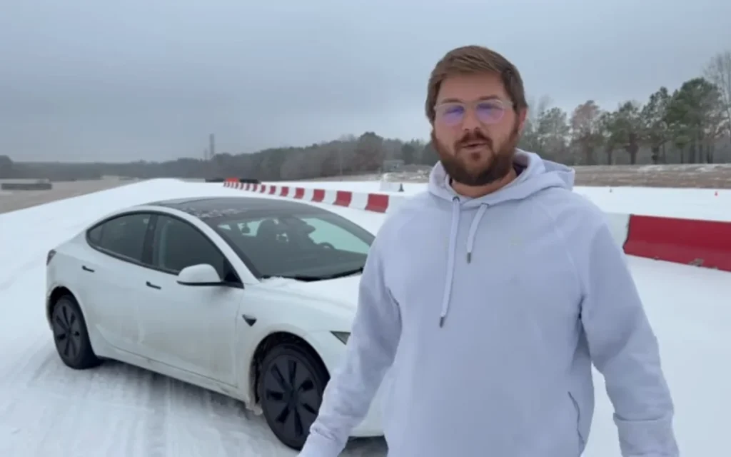 Two pals took a brand-new Tesla Model 3 Premium out onto the snow-covered streets of North Carolina to see how Full Self-Driving (FSD) held up.