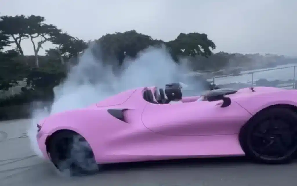Florida man Alex Gonzalez drifted his $2 million bubblegum pink McLaren Elva on Instagram and fans called it the ultimate flex