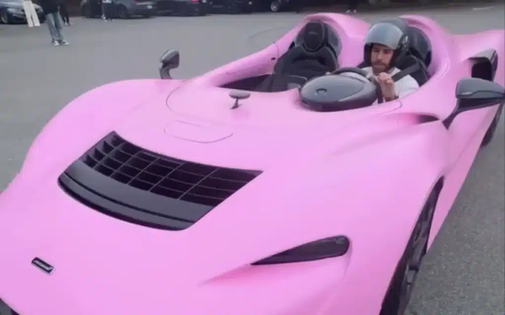 Florida man Alex Gonzalez drifted his $2 million bubblegum pink McLaren Elva on Instagram and fans called it the ultimate flex