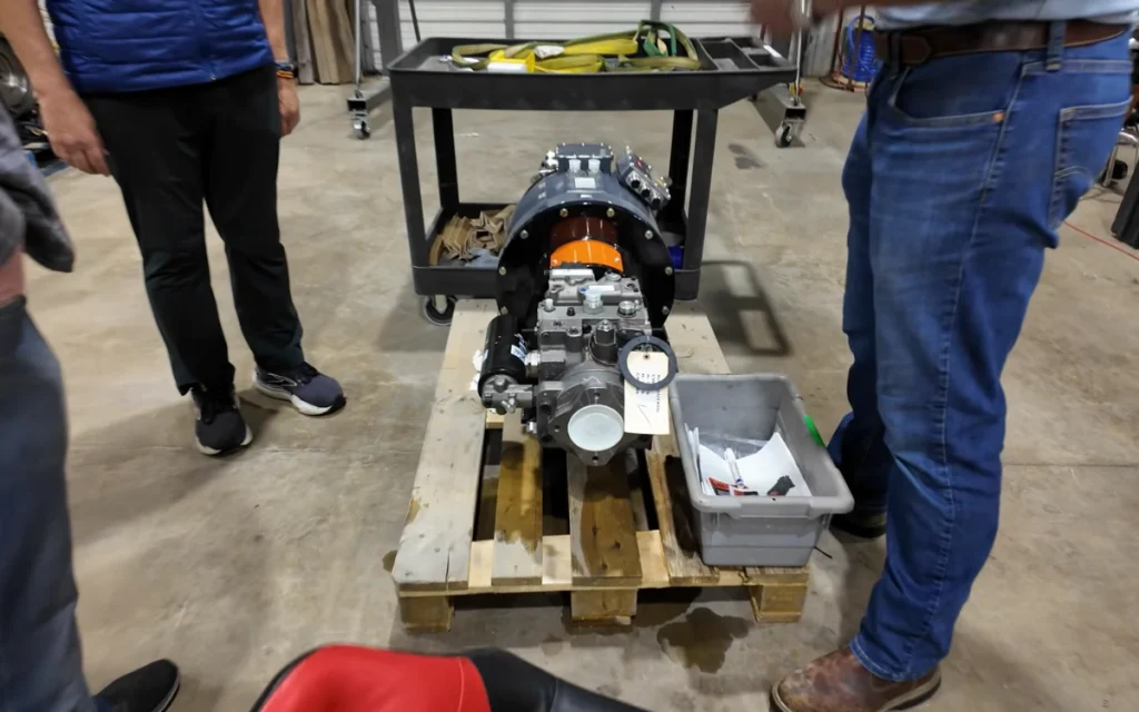 The massive overhaul of an abandoned superyacht was already underway, as a couple worked toward their goal to live at sea forever.