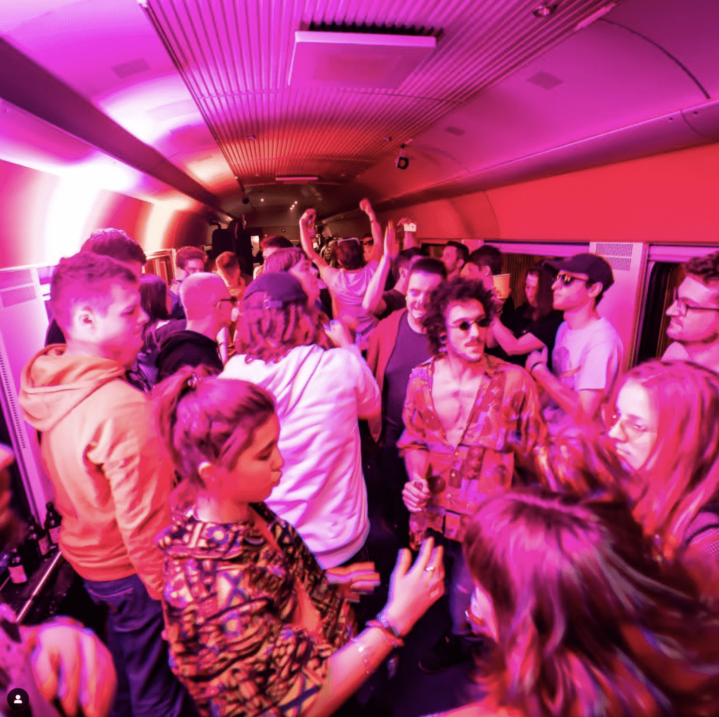German train holds insane raves while traveling across the country
