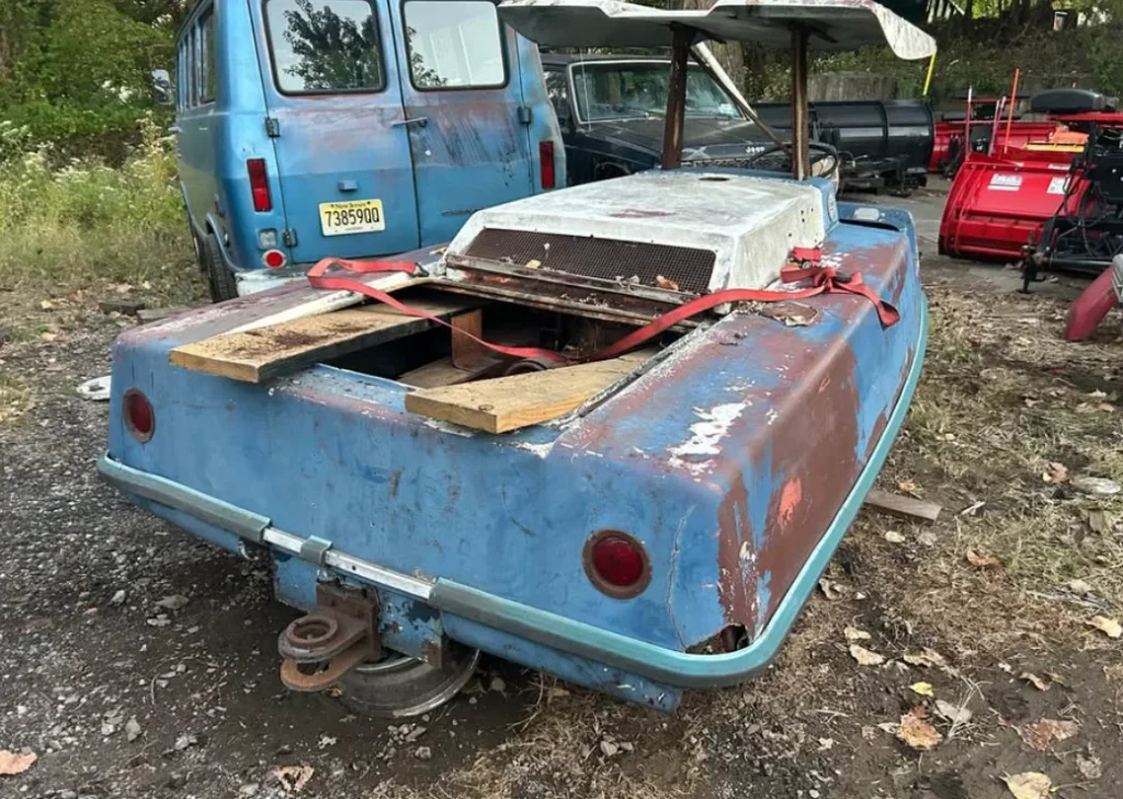 Barn finds can throw up all manner of weird and wonderful vehicles, but we think you’d struggle to find anything quite as unusual as this 1964 Glide-A-Ride people transporter