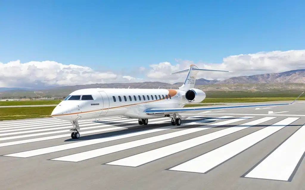 private jet bombardier global 7500