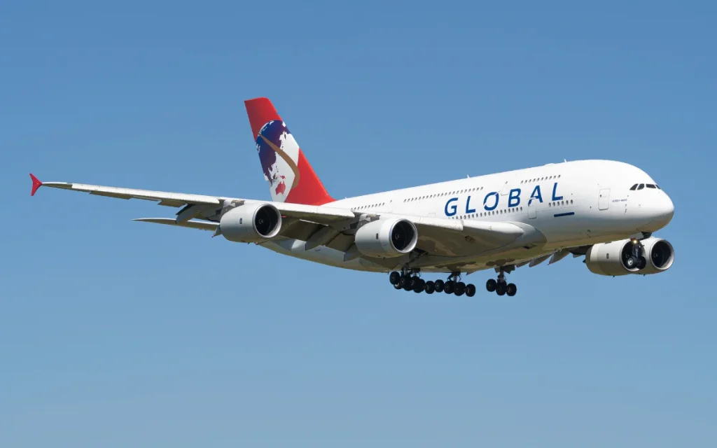 Global Airlines launched in 2023 with plans to offer transatlantic flights on an Airbus A380 fleet. That same year, the airline startup announced it had bought its very first A380