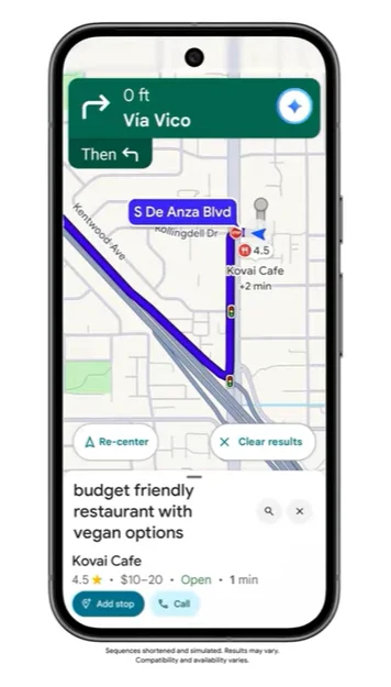 Gemini AI adds four big upgrades to Google Maps, from smarter voice commands to real-world landmarks and live destination insights
