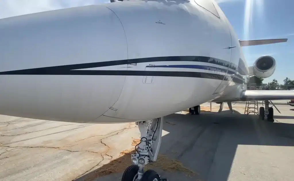 abandoned Gulfstream III private jet G-III