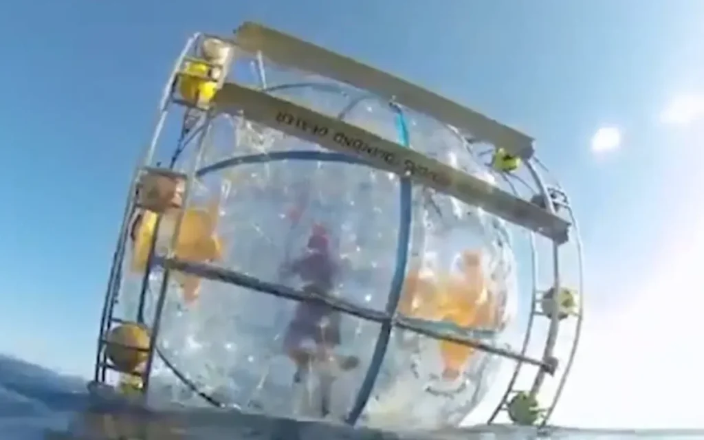 A man was arrested by the US Coast Guard after trying to head out onto the water in a giant hamster wheel he’d built himself to cross the Atlantic Ocean