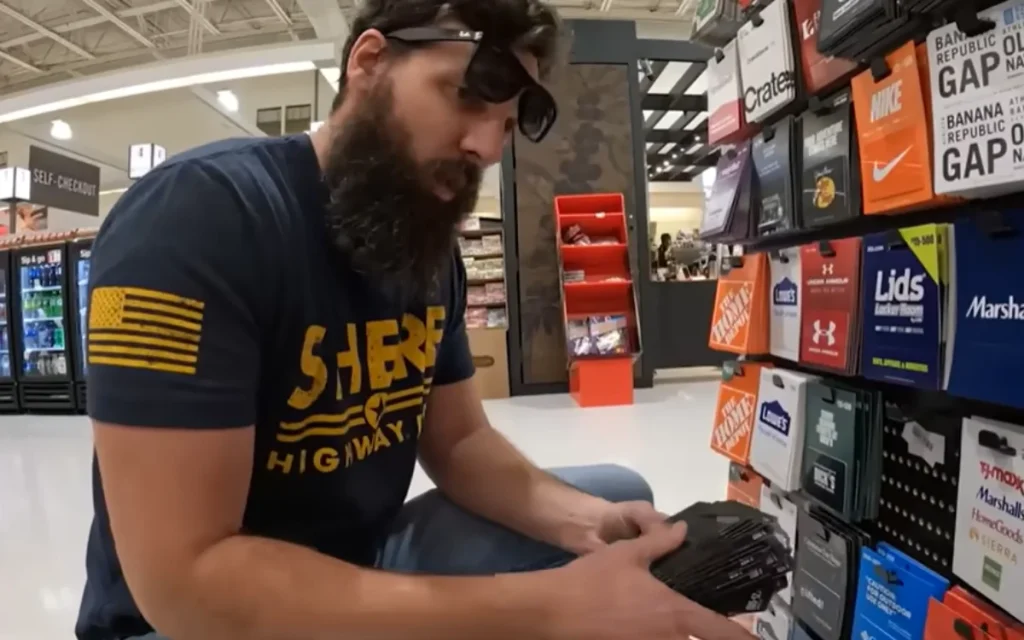 A man decided to find out if he could buy a Harley-Davidson Pan America motorcycle using nothing but a bunch of gift cards