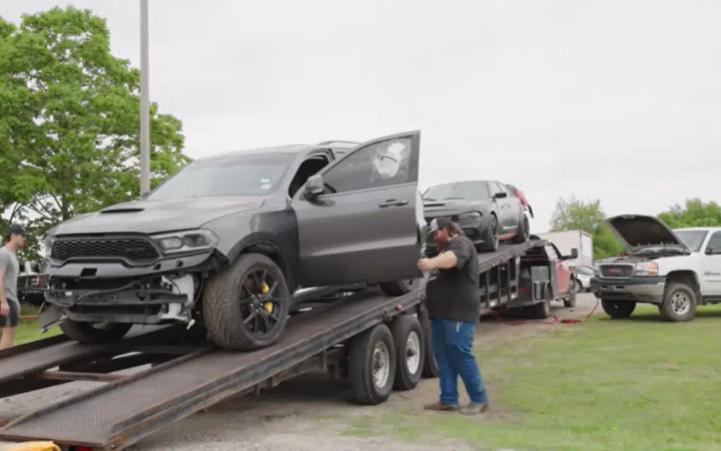 A car enthusiast from Kansas bought seven Hellcats and a Bentley that had been stolen and found during a raid on a chop shop by cops