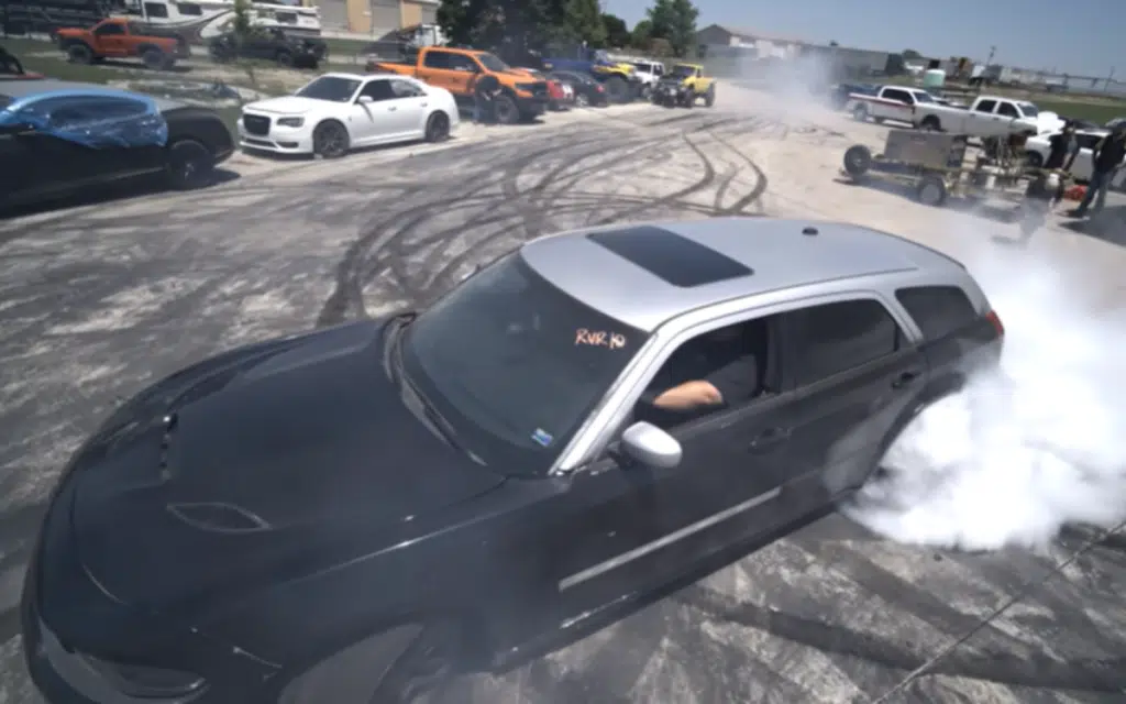 A car enthusiast from Kansas bought seven Hellcats and a Bentley that had been stolen and found during a raid on a chop shop by cops