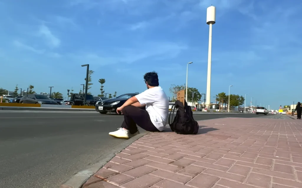 In Dubai, one man set out on a bold hitchhiking challenge, limiting himself to rides in supercars as he raced against time to reach his wife before she finished work.